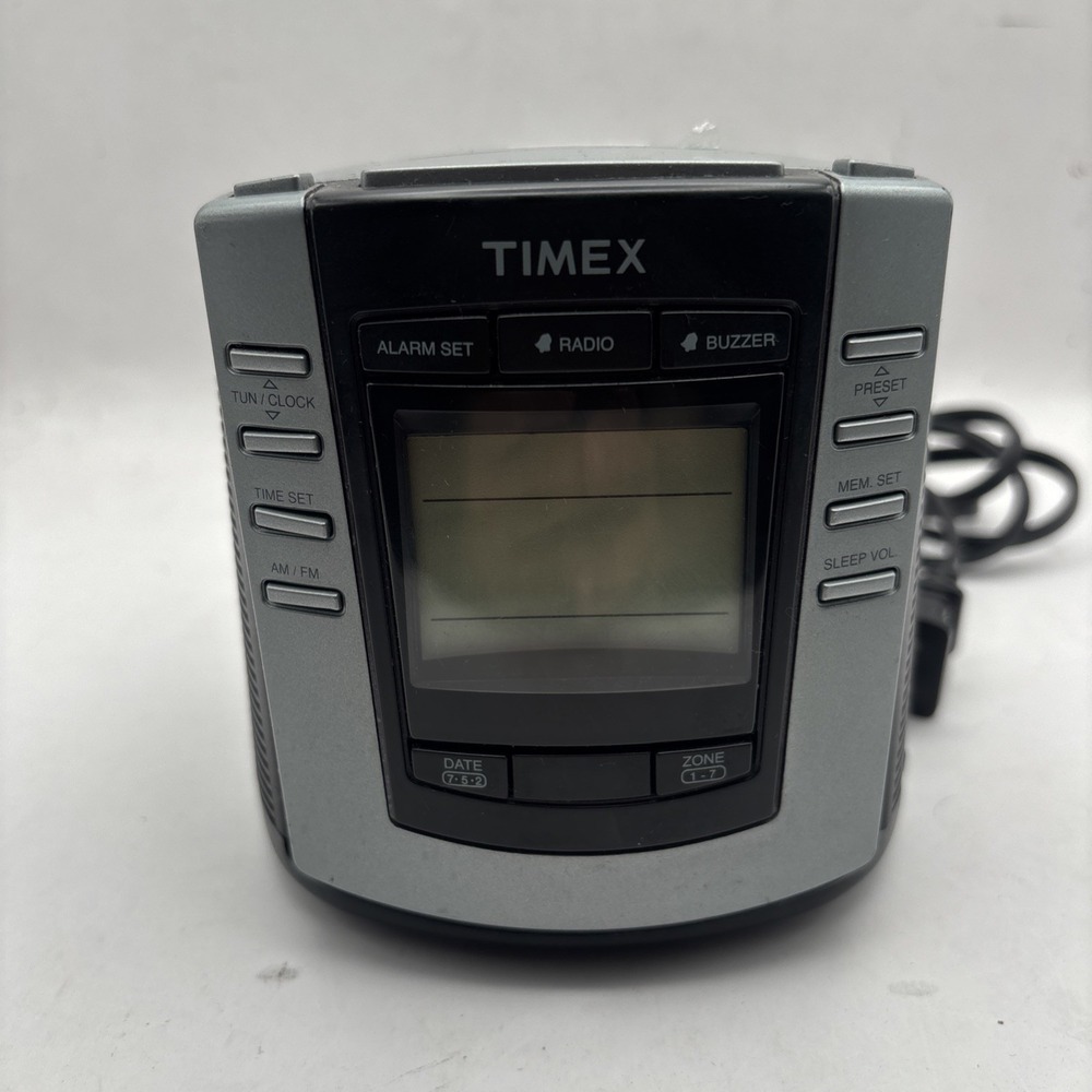 Timex T301B Dual Alarm Clock Radio | Used Digital Clock with FM Radio & Snooze:1